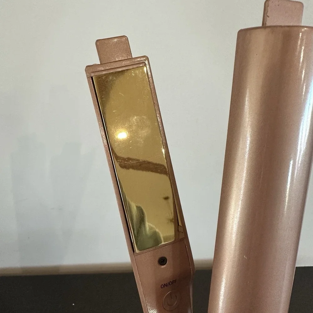 Pro Magic HS-058 Twist Gold Plated 2-in-1 Hair Straightener Curling Flat Iron